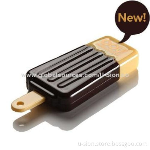 PVC Cute USB Stick in Ice Cream Shape, Customized Designs are Accepted